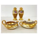 Austrian Gilded Condiment Set