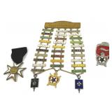Masonic Merit Badges and Knights Temple Medals