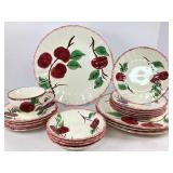 Apple Painted Earthenware Dinnerware Set