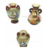 Occupied Japan Small Japanese Satsuma Bud Vases