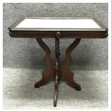 Antique Dark Wood Victorian Eastlake Side Table