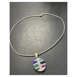 Sterling Necklace with Mex Sterling Pendant