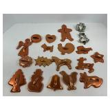 Copper and Aluminum Cookie Cutters