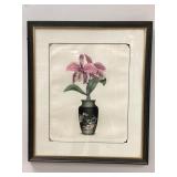 Framed Watercolor Orchid