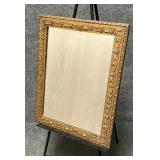 Small Ornate Wood Framed Floral Mirror