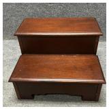 Chippendale Mahogany Bed Steps