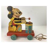 1941 Fisher Price Mickey Mouse and Bank