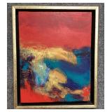 Framed Abstract Art Painting
