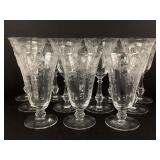 Fostoria Corsage Water and Wine Goblets