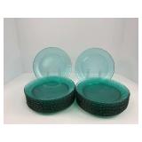 Teal Green Dessert Plates