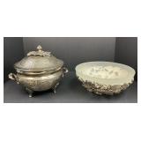 Ornate Soup Tureen Seashell and Crabs