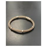 Sterling Gold-Tone Mesh Bracelet