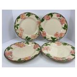 Four Desert Rose by Franciscan Dinner Plates