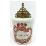 Delft Carolina Tobacco Jar