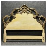 Italian Style Ornate Carved Wood Headboard