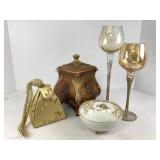 Gold and Champagne Colored Home Goods