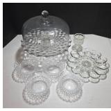 Clear Glass Tableware with Cake Dome