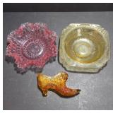 Pressed Glass Decorative Pieces Assortment