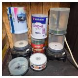 Blank DVD+R and CD-R Lot with Spindle Cases