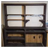 Two-Piece Wooden Shelving Unit