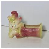 Ceramic Cat Planter Marked 89 USA