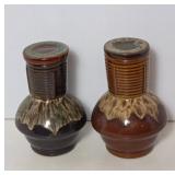 Pacific Japan Ceramic Vases with Crazing