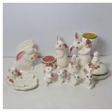 Avon Hand-Painted Porcelain Rabbits