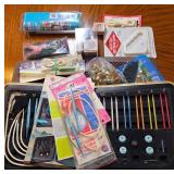 Knitting and Sewing Tools in Case