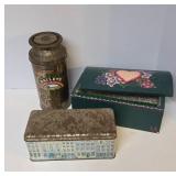 Decorative Metal and Wood Boxes