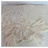 White Crocheted Linens