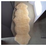 Double Sheepskin Rug, 70ï¿½25 Inches