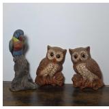 Decorative Bird and Owl Wall Hangings