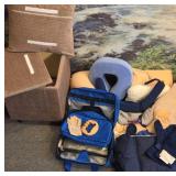 Footstool with Lid and Assorted Accessories