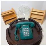 Green Lonestar Telephone and Miscellaneous Items