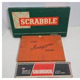 Scrabble, Anagrams, and Cribbage Games