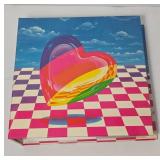 1988 Lisa Frank Binder With Heart Design