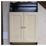 Wooden Wall Cabinet With Cream Doors