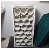White Freestanding PVC Bottle Holder