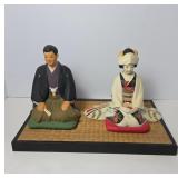 Japanese Figurines on Tatami Base