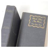Two Hardcover Literary Works in Black Binding