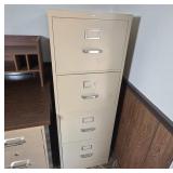 Metal Four-Drawer Filing Cabinet