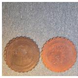 Embossed Leather Wall Plaques