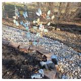 Butterfly and Skunk Yard Art Set