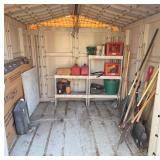 Contents of Shed with Tools and Supplies