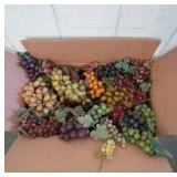 Decorative Faux Grapes in Cardboard Box