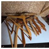 Wooden Suit Hangers with Wire Hooks