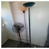 Floor Lamps and Adjustable Pedestal Fan