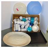 Plastic Containers and Turkey Plate