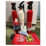Safety Equipment: Extinguishers and Fire Blanket