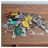 Vintage Metal Keys and Keychains